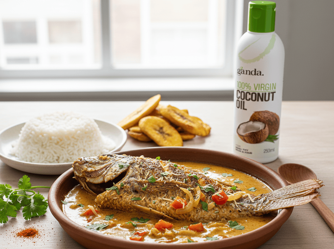 Ganda Tilapia in Coconut Curry Sauce
